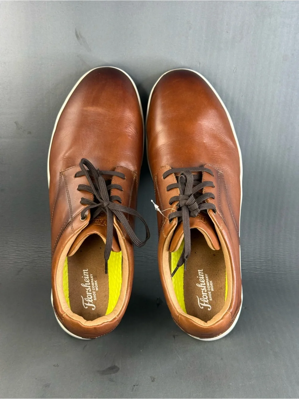 Florsheim Work Men's Crossover Steel Toe Plain Toe Oxfords shoes size 14 new - Picture 6 of 9
